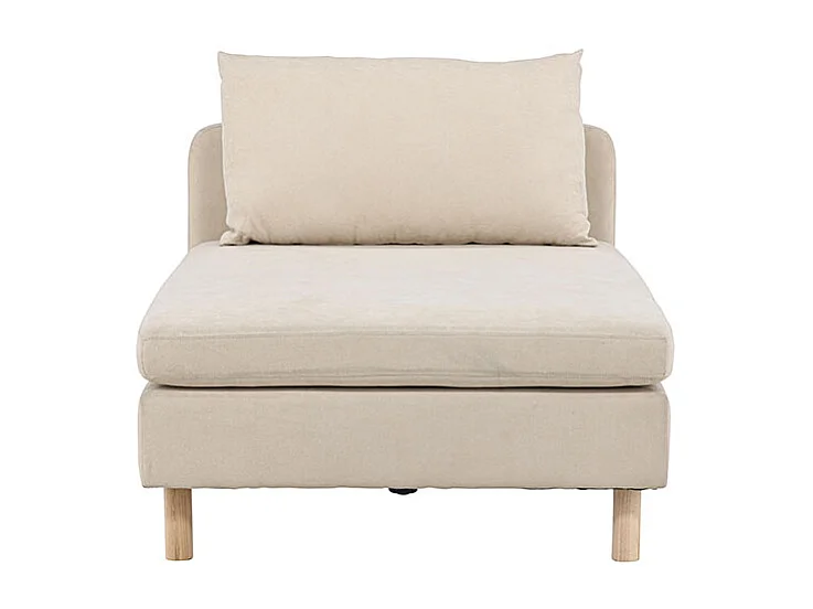 Zero canapé, lit de repos module de canapé méridienne beige.