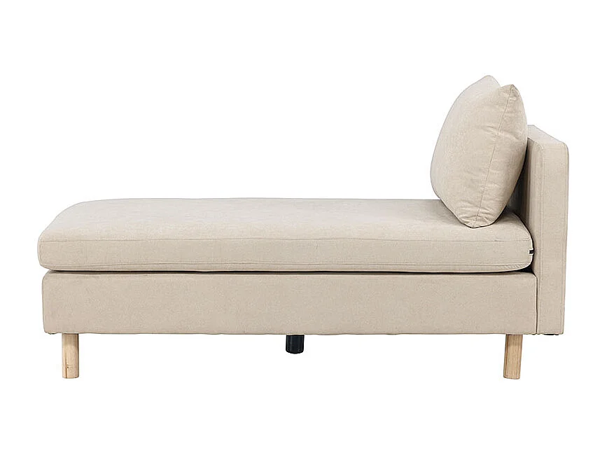 Zero canapé, lit de repos module de canapé méridienne beige.