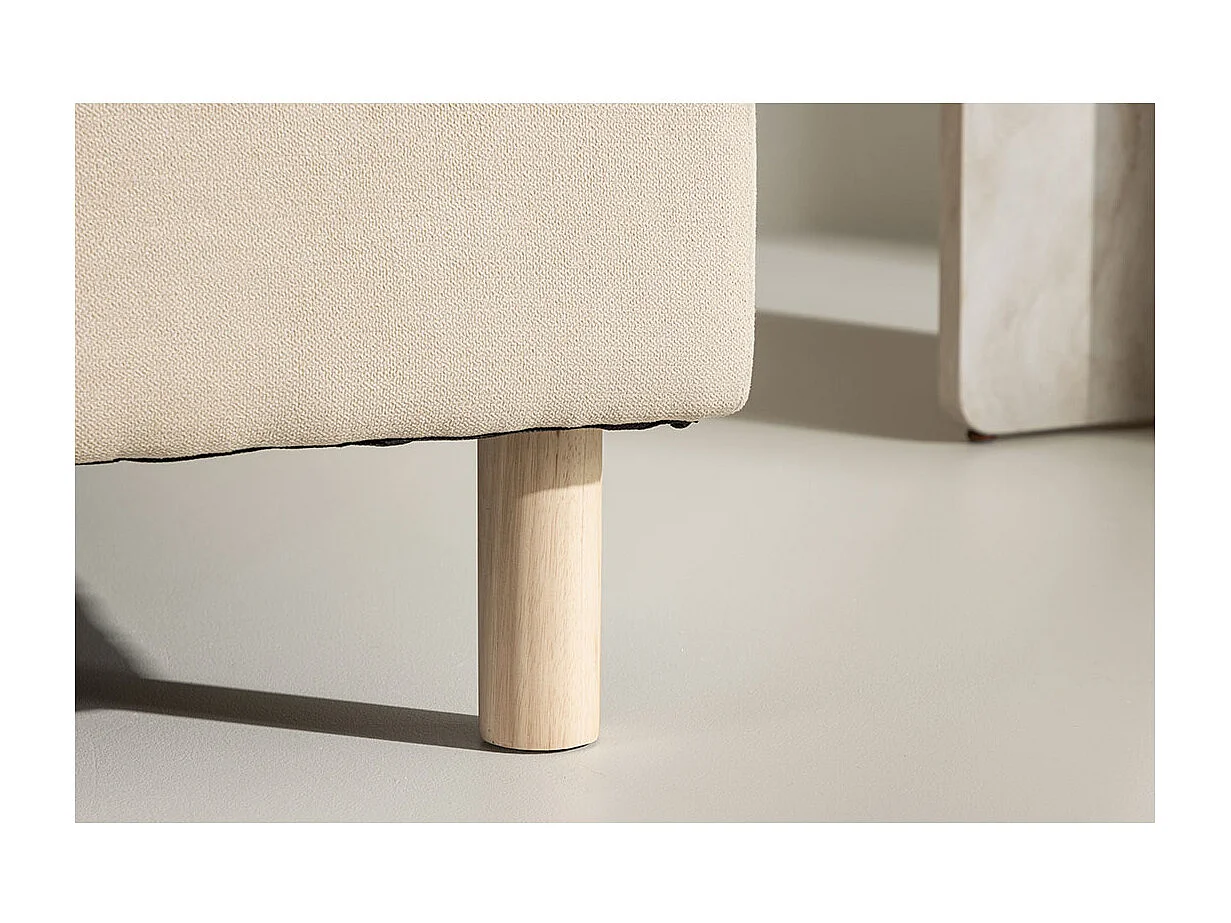 Zero canapé, lit de repos module de canapé méridienne beige.
