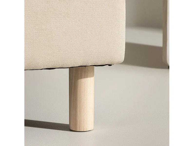 Zero canapé, lit de repos module de canapé méridienne beige.