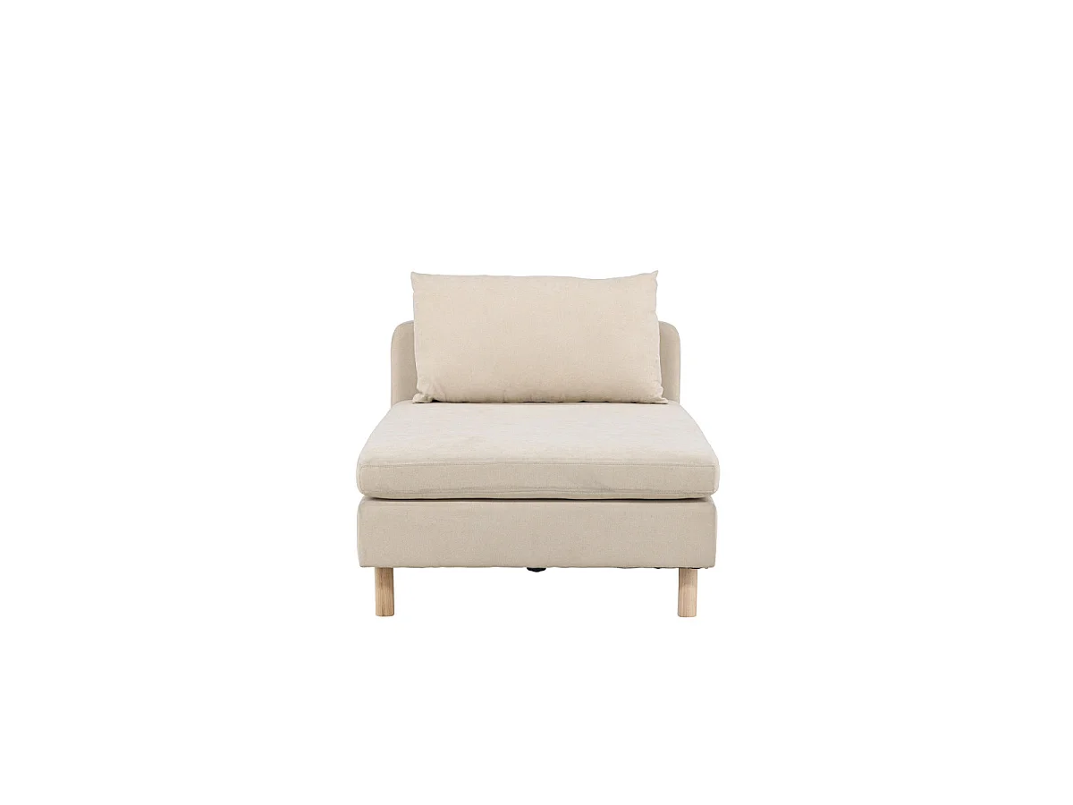 Module de Canapé Méridienne "Zero" 152cm Beige