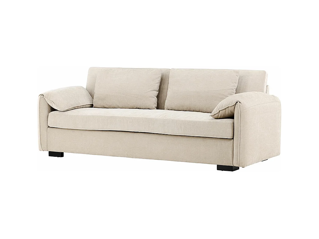 Canapé Droit 3 Places "Malva" 230cm Beige