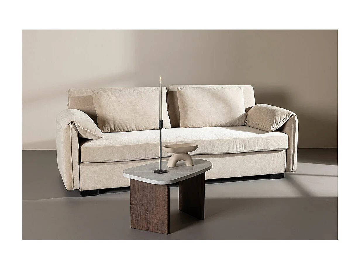 Canapé Droit 3 Places "Malva" 230cm Beige