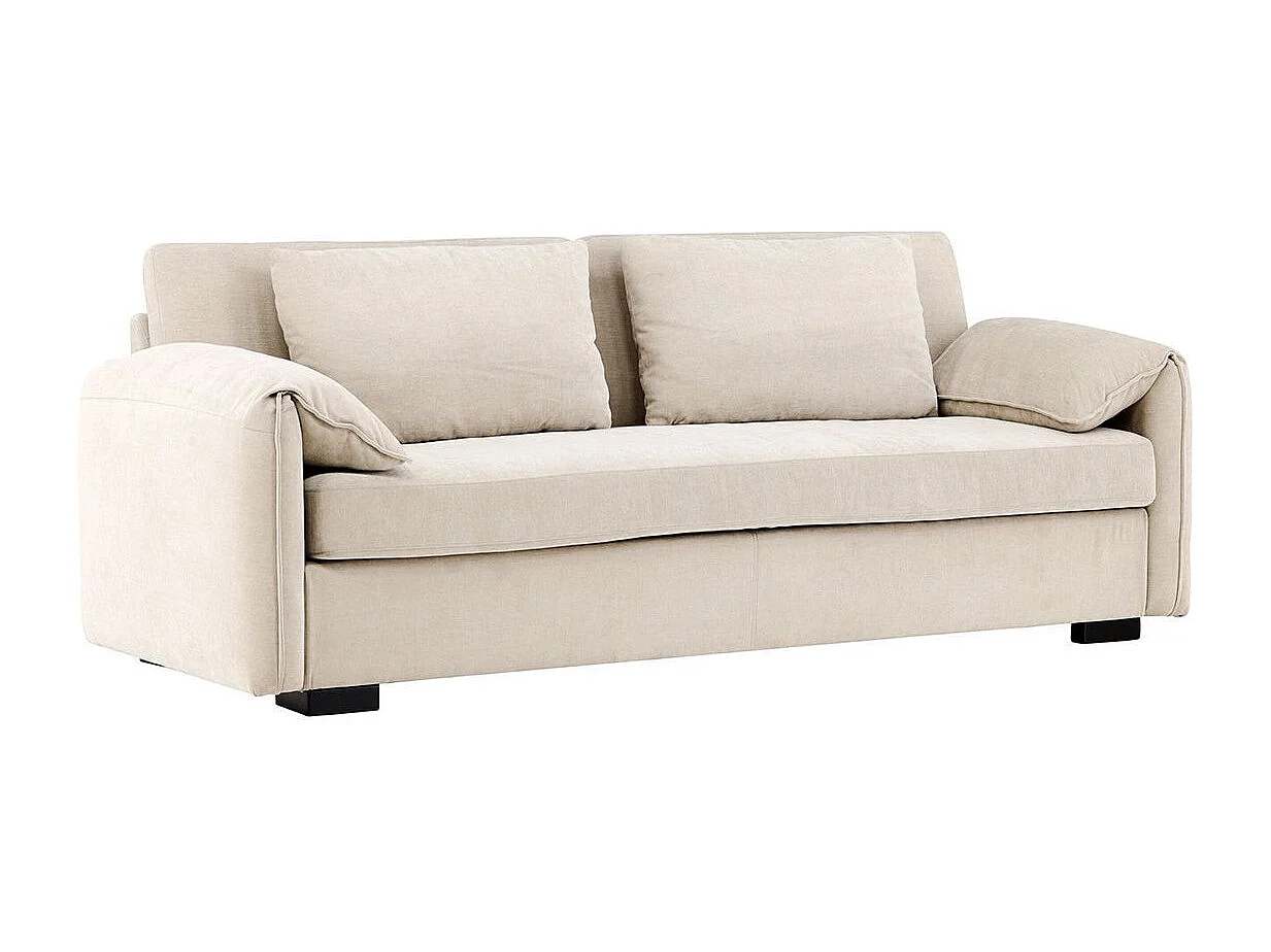 Canapé Droit 3 Places "Malva" 230cm Beige