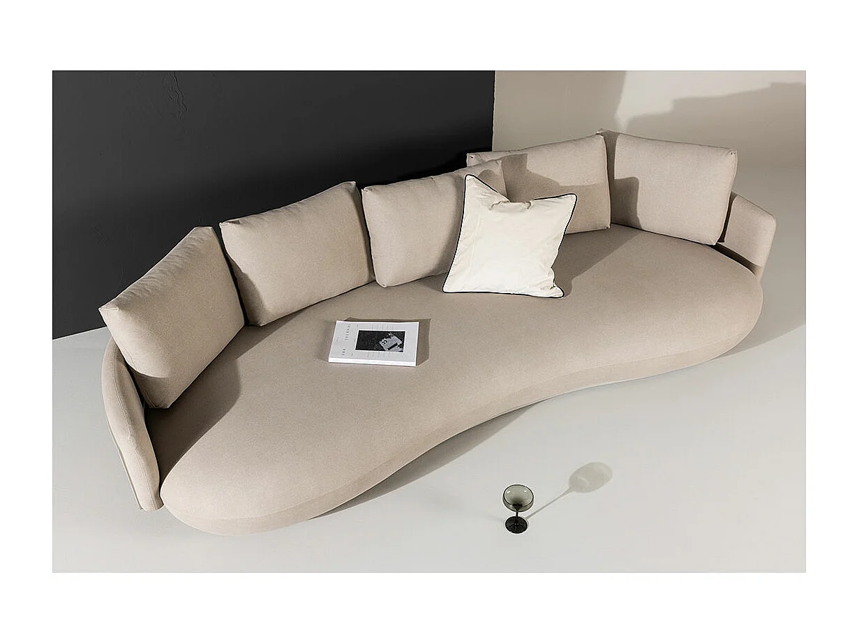 Canapé Design 4 Places "Stellar" 275cm Beige