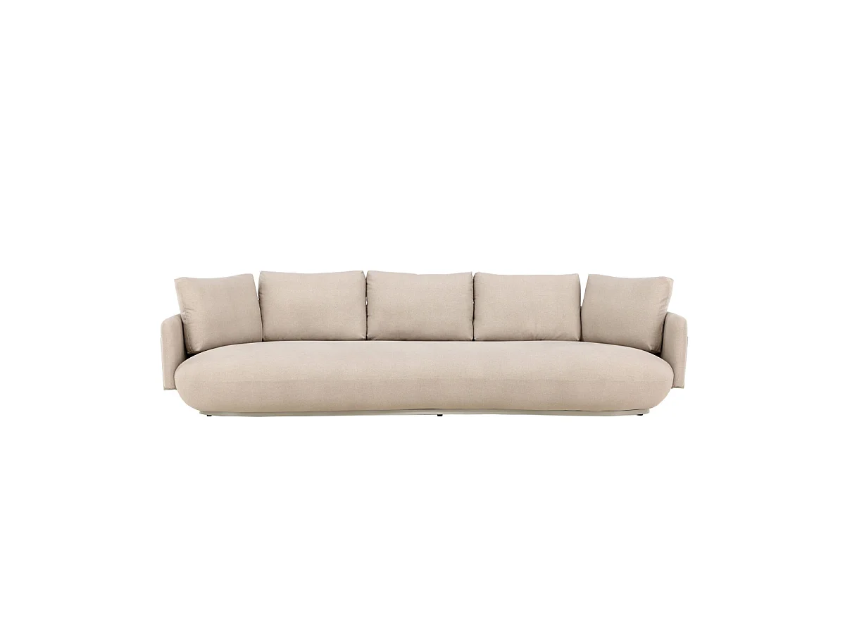 Canapé 4 places en tissu beige STELLAR