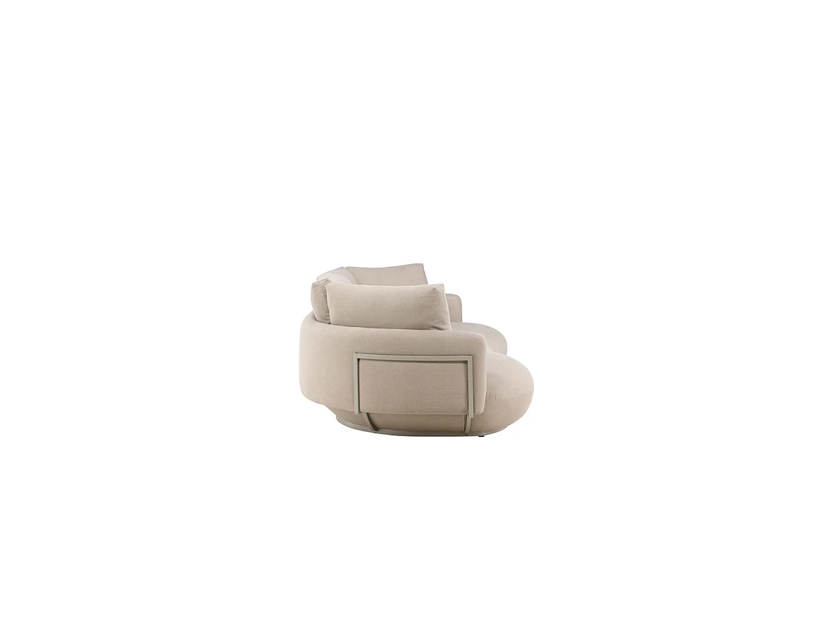Canapé 4 places en tissu beige STELLAR