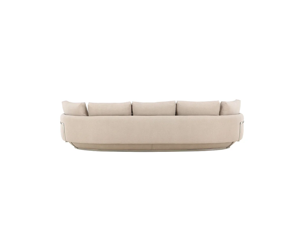 Canapé 4 places en tissu beige STELLAR