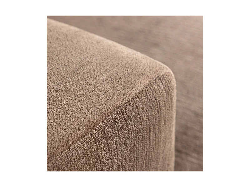 Canapé 3 Places Effet Lin "Lumi" 238cm Marron