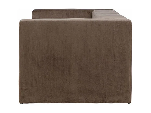 Canapé 3 Places Effet Lin "Lumi" 238cm Marron