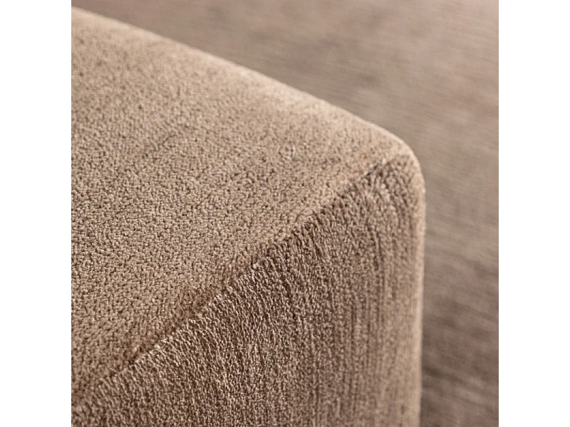 Canapé 3 Places Effet Lin "Lumi" 238cm Marron