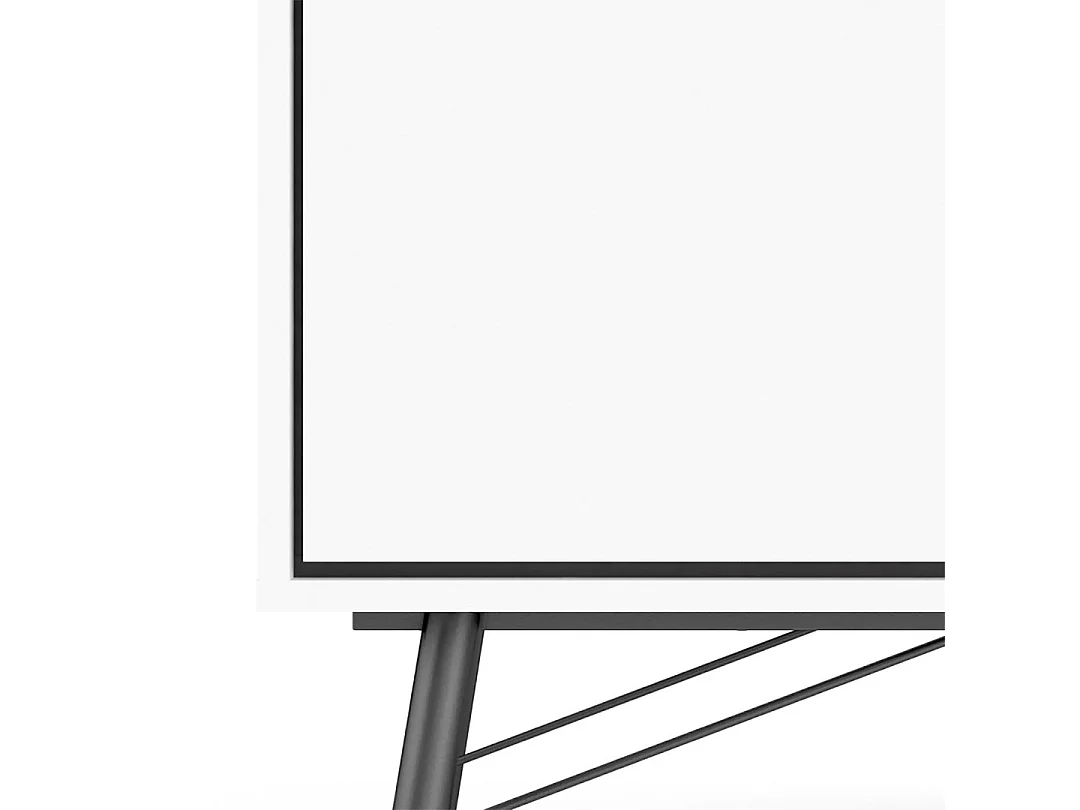 Credenza Rye 1 anta, 2 cassetti bianco opaco.