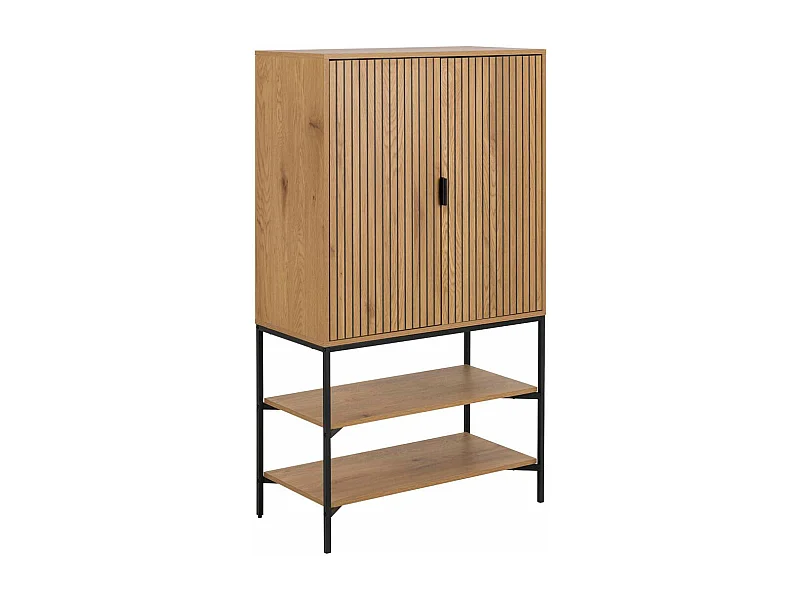 Jason vitrinekast 2 deuren, 2 planken wild eik decor.