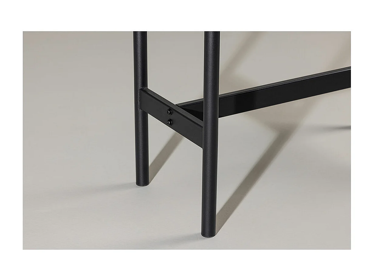 Console Ovale Design "Star" 110cm Noir