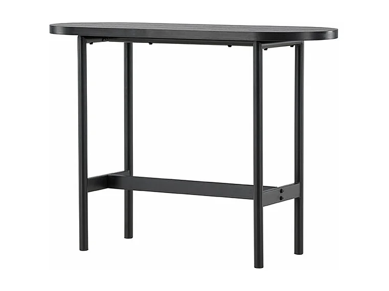 Console Ovale Design "Star" 110cm Noir