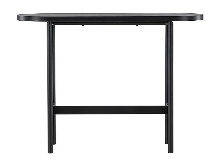 Console Ovale Design "Star" 110cm Noir