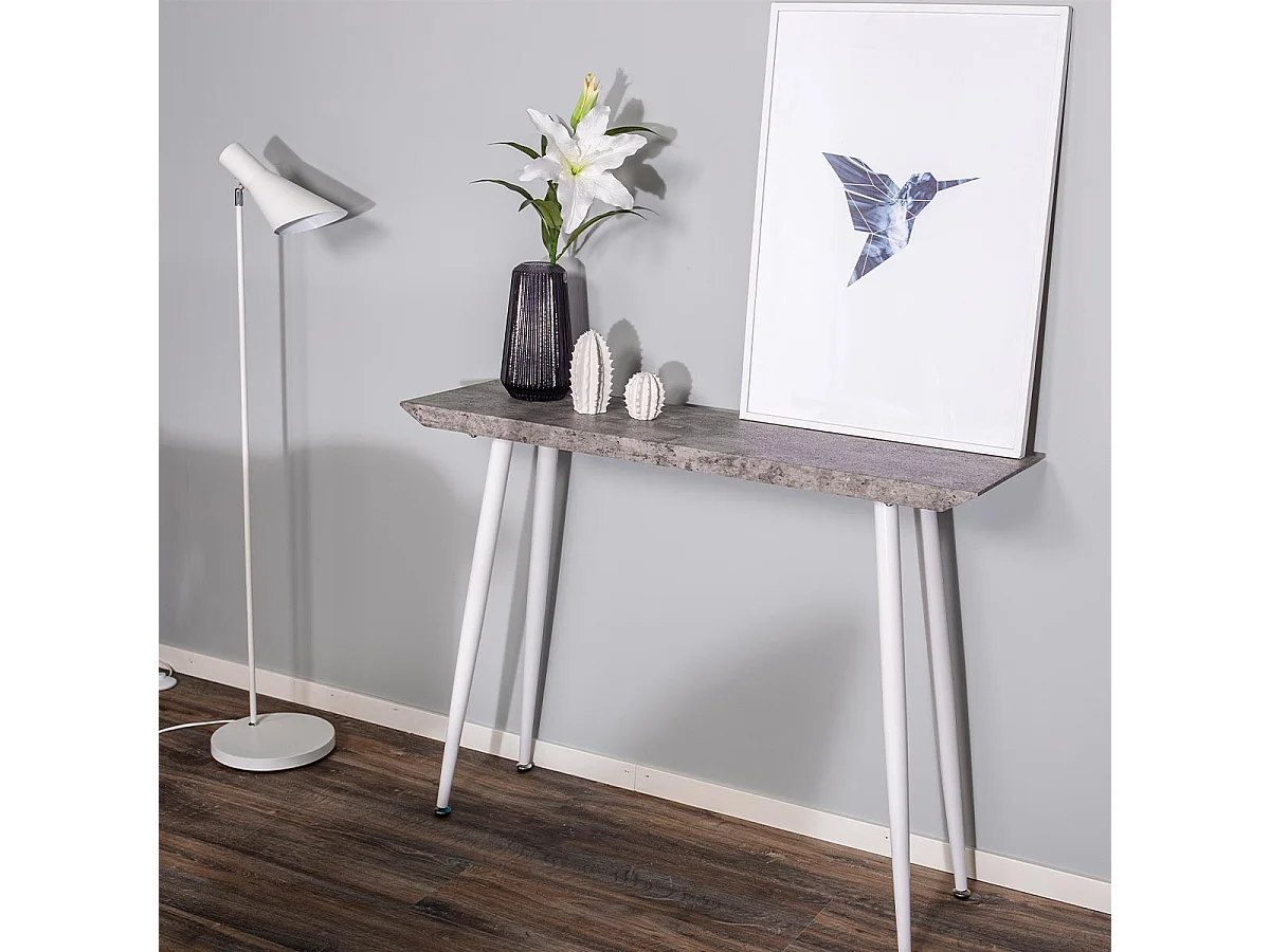 Console Design "Edge" 110cm Blanc