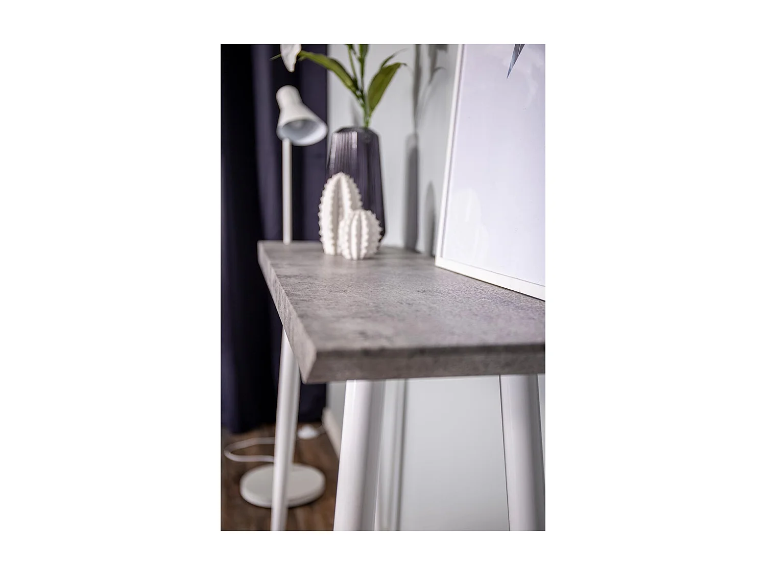 Console Design "Edge" 110cm Blanc