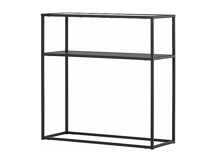 Console Design en Verre "Bogota" 80cm Noir