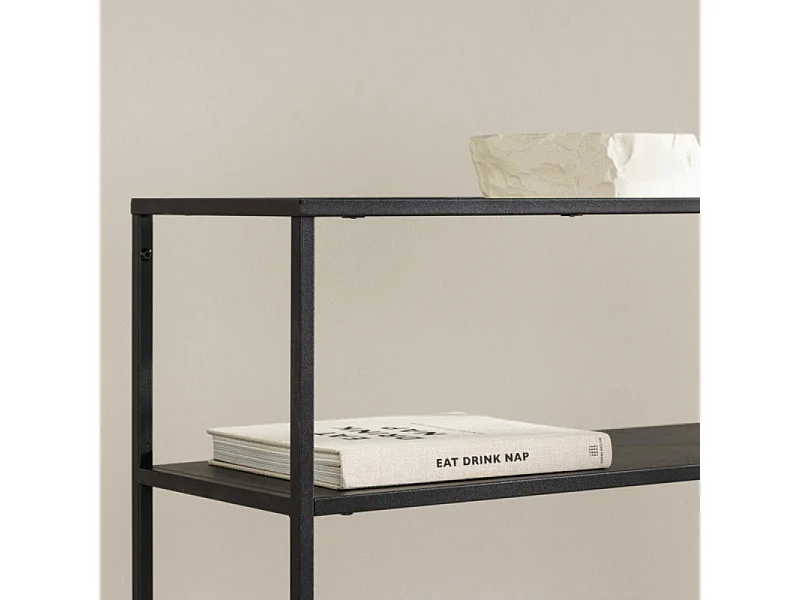 Console Design en Verre "Bogota" 80cm Noir