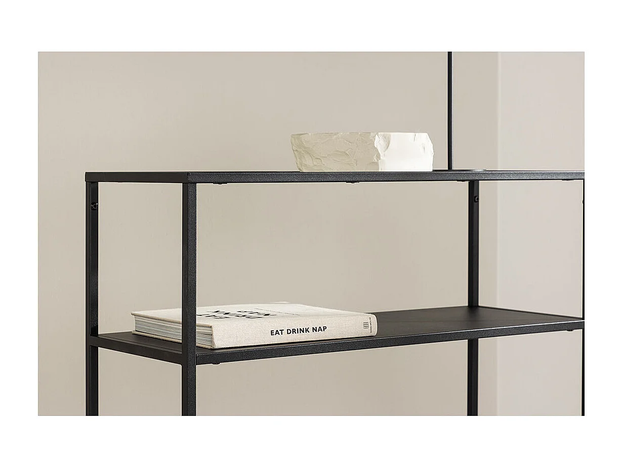 Console Design en Verre "Bogota" 80cm Noir