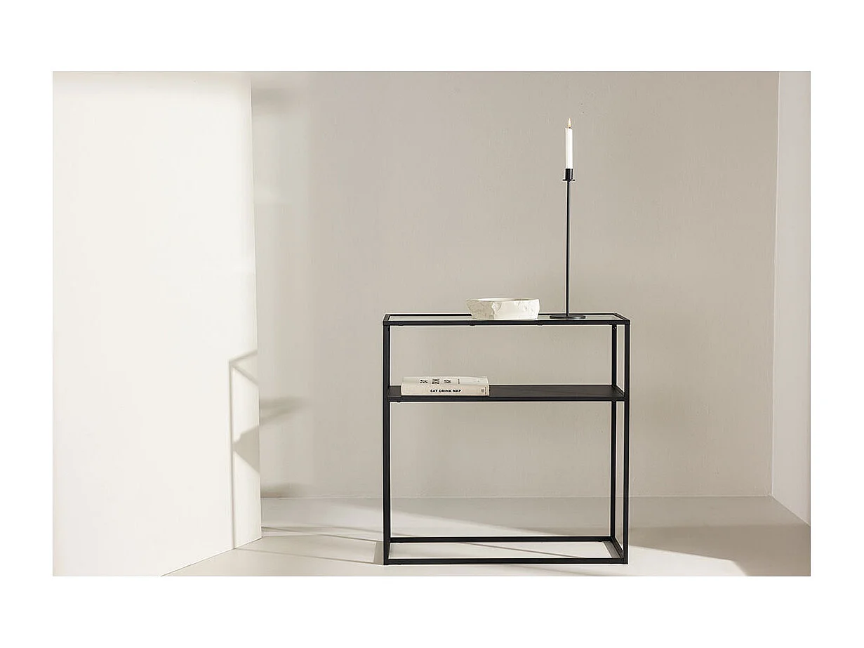 Bogota console 1 étagère noir.