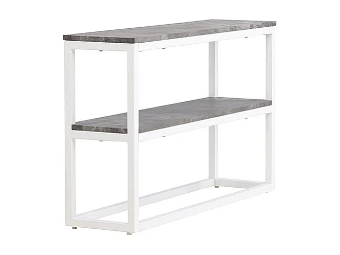Console Design Double "Rise" 110cm Gris & Blanc