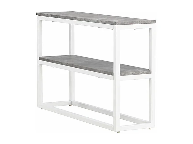 Console Design Double "Rise" 110cm Gris & Blanc