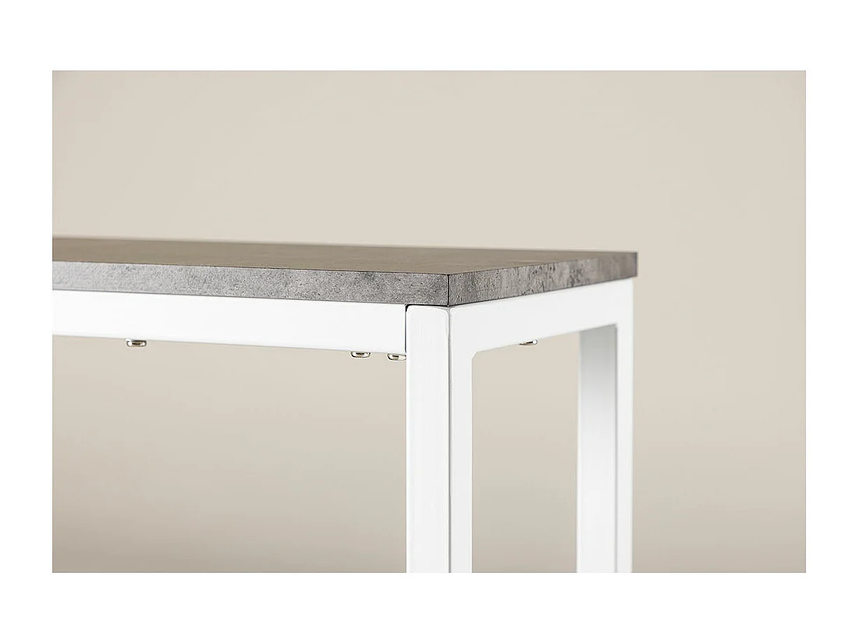 Console Design Double "Rise" 110cm Gris & Blanc
