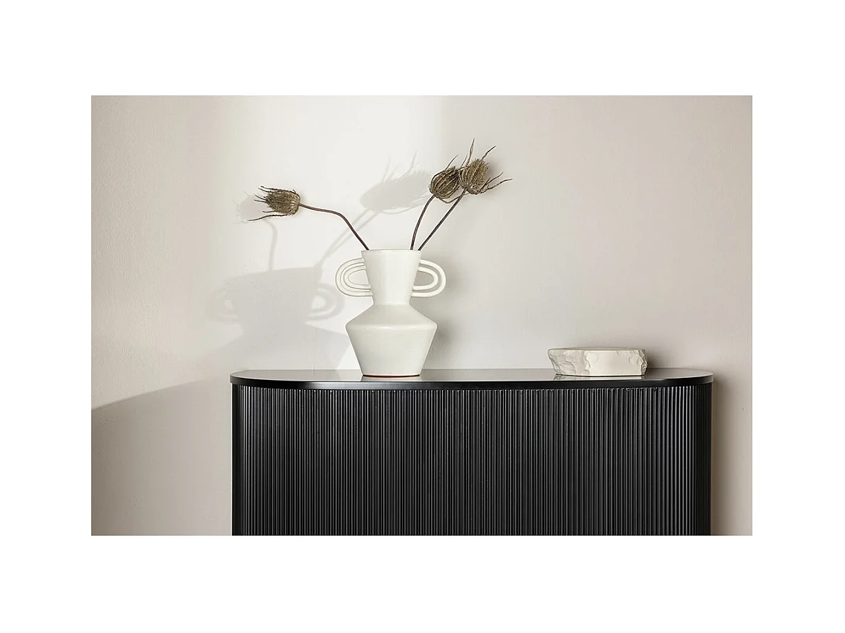 Console Design Nervuré "Loca" 120cm Noir