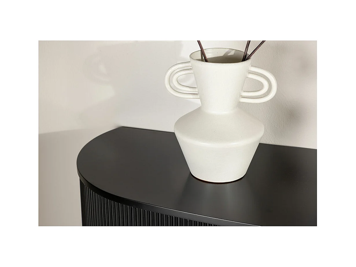 Console Design Nervuré "Loca" 120cm Noir