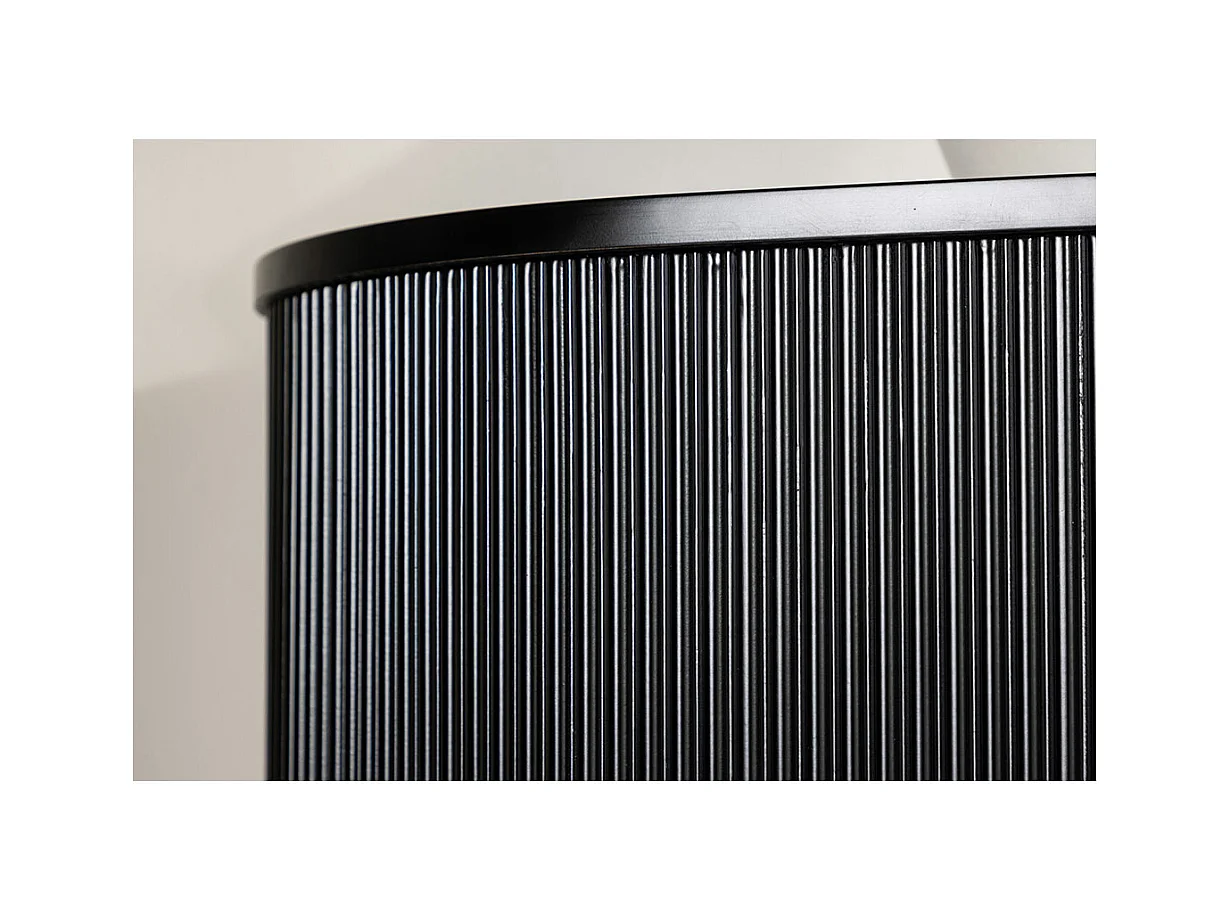 Console Design Nervuré "Loca" 120cm Noir