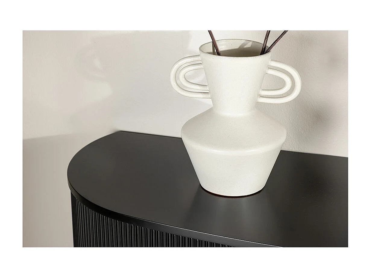 Console Design Nervuré "Loca" 120cm Noir