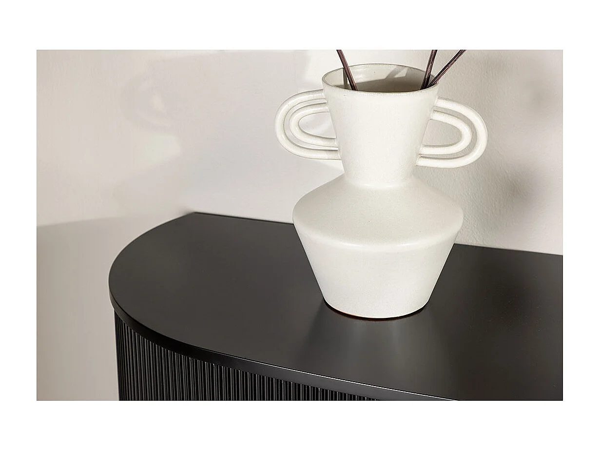 Console Design Nervuré "Loca" 120cm Noir