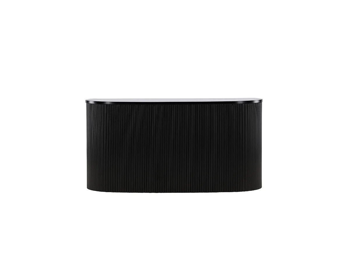 Console Design Nervuré "Loca" 120cm Noir