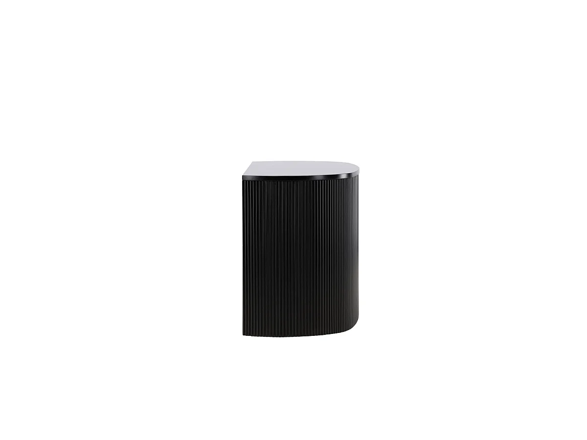 Console Design Nervuré "Loca" 120cm Noir