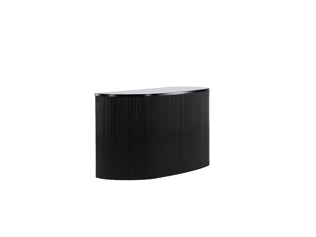 Console Design Nervuré "Loca" 120cm Noir
