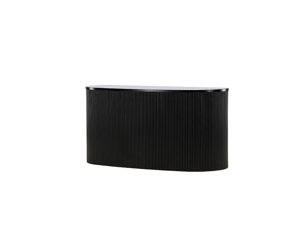 Console Design Nervuré "Loca" 120cm Noir