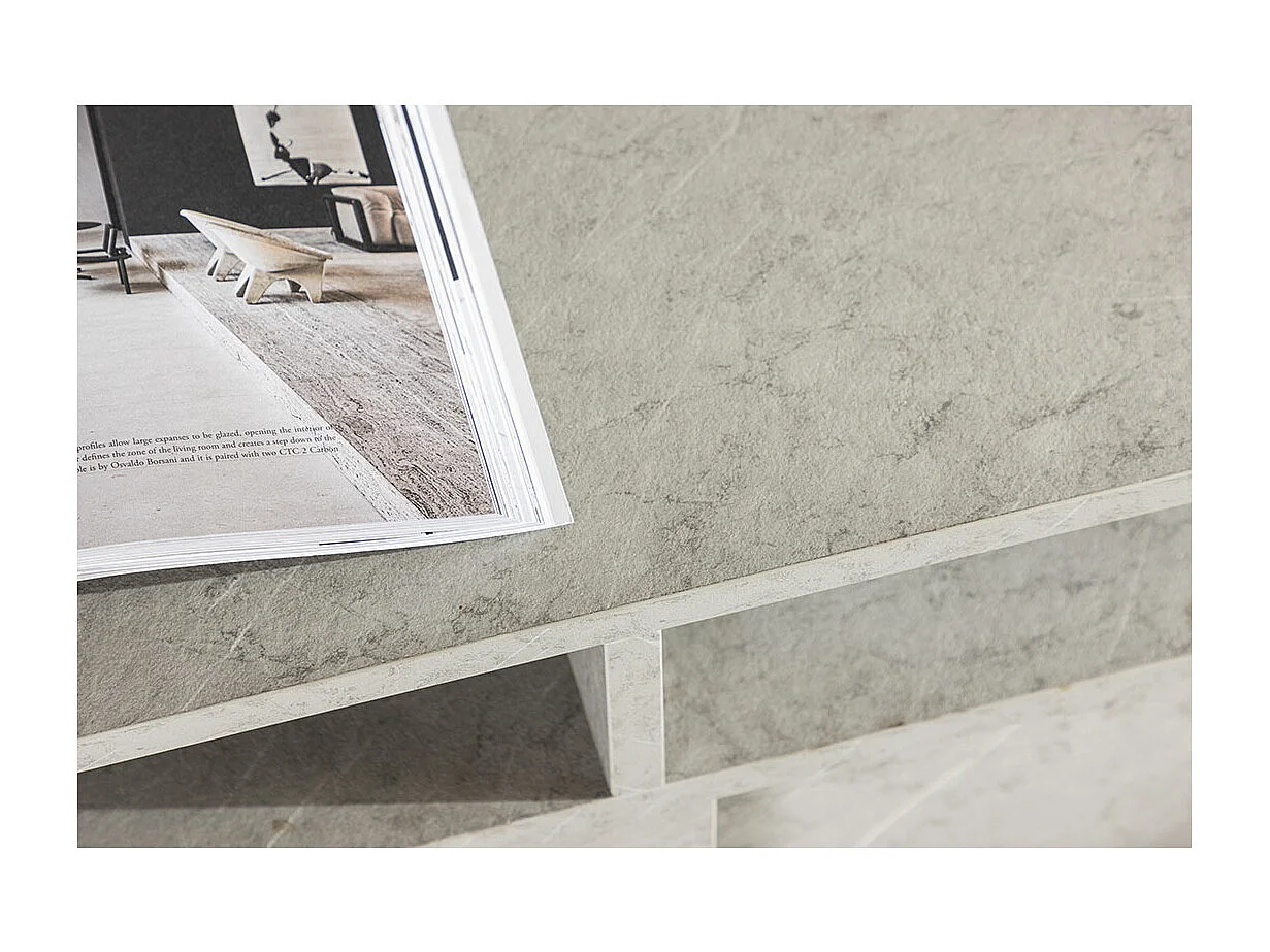 Girona TV-meubel 2 deuren, 3 planken grijs.