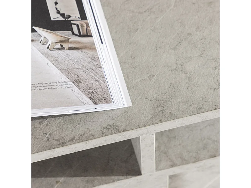 Girona TV-meubel 2 deuren, 3 planken grijs.