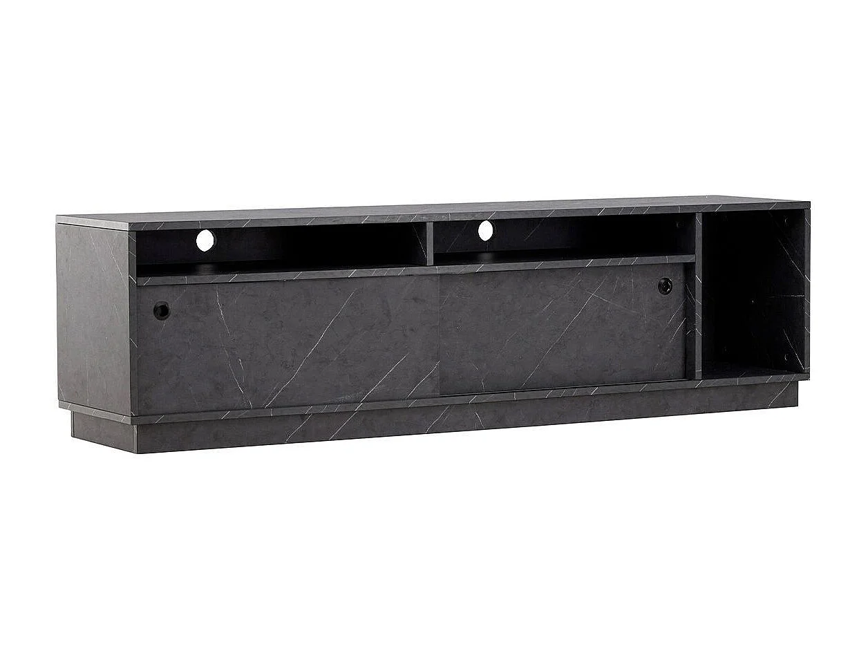 Meuble TV Design "Girona" 180cm Noir