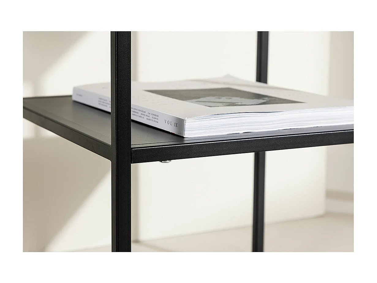 SaoPaulo Ecktisch 1 Regal schwarz.