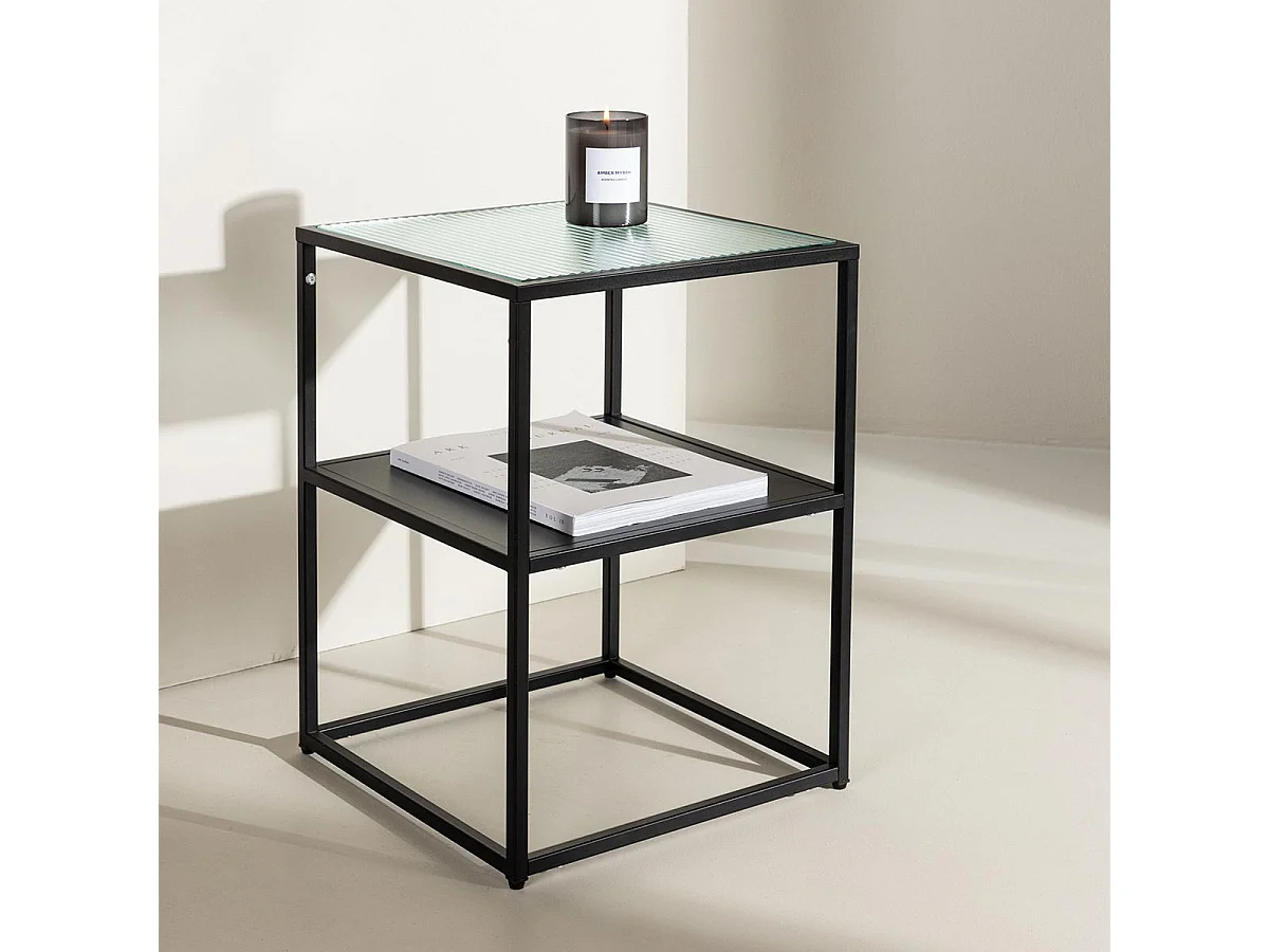 SaoPaulo hoektafel 1 plank zwart.