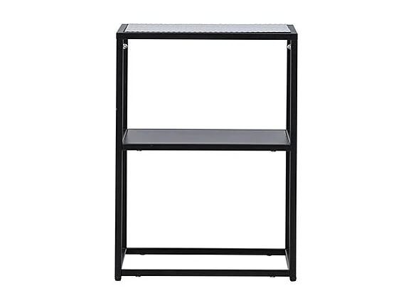 SaoPaulo table d'angle 1 étagère noir.