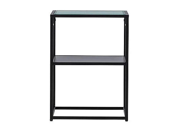 SaoPaulo table d'angle 1 étagère noir.