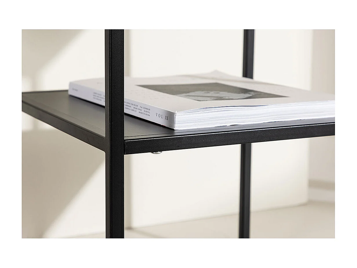 SaoPaulo table d'angle 1 étagère noir.