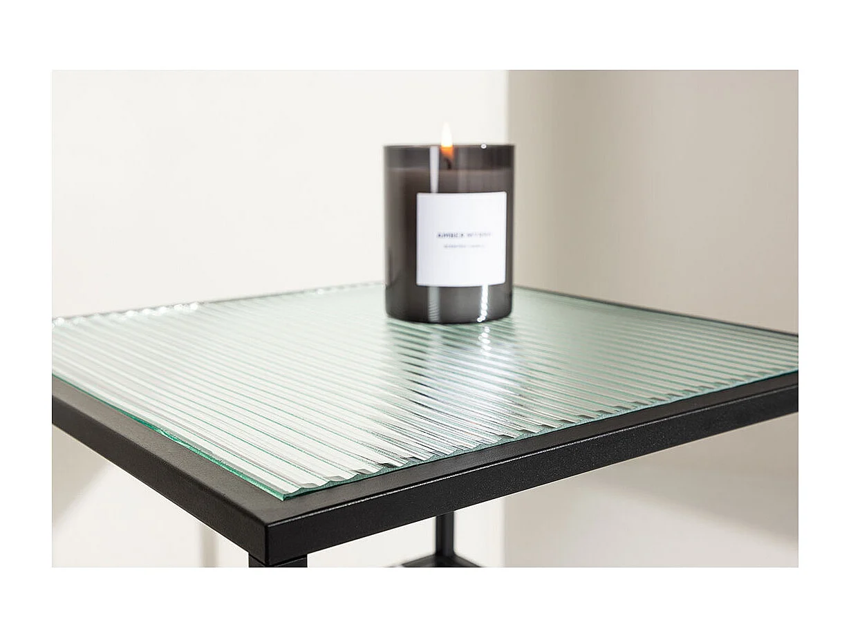SaoPaulo table d'angle 1 étagère noir.