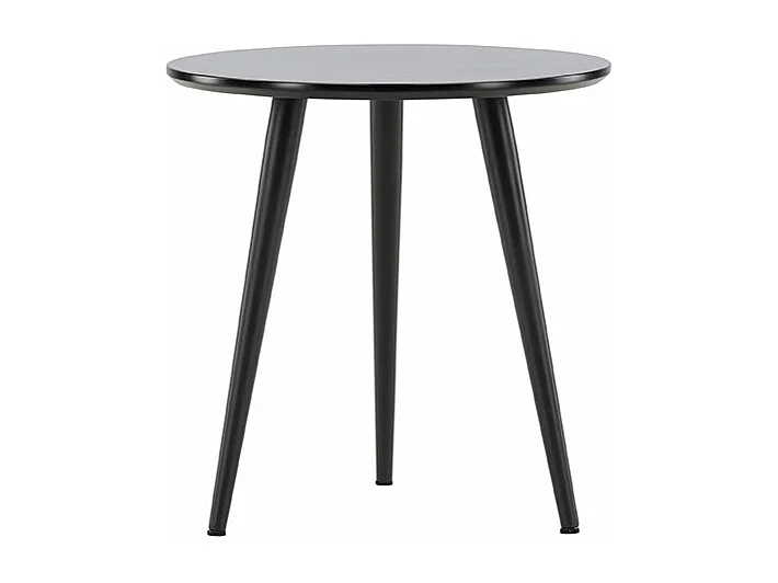Askim hoektafel Ø48 cm zwart.