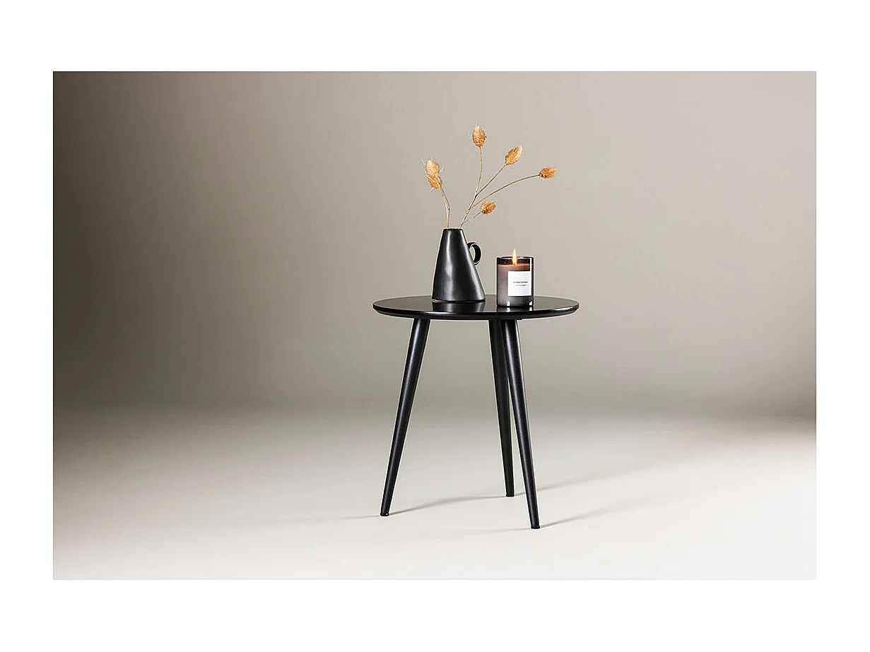 Table d'Appoint Design "Askim" 50cm Noir