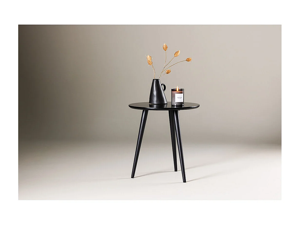 Askim hoektafel Ø48 cm zwart.